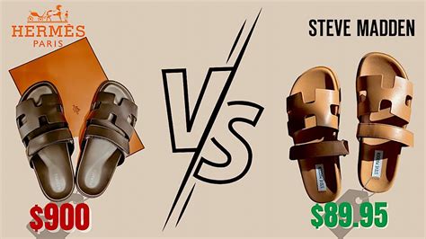 fake hermes sandal|hermes sandals vs steve madden.